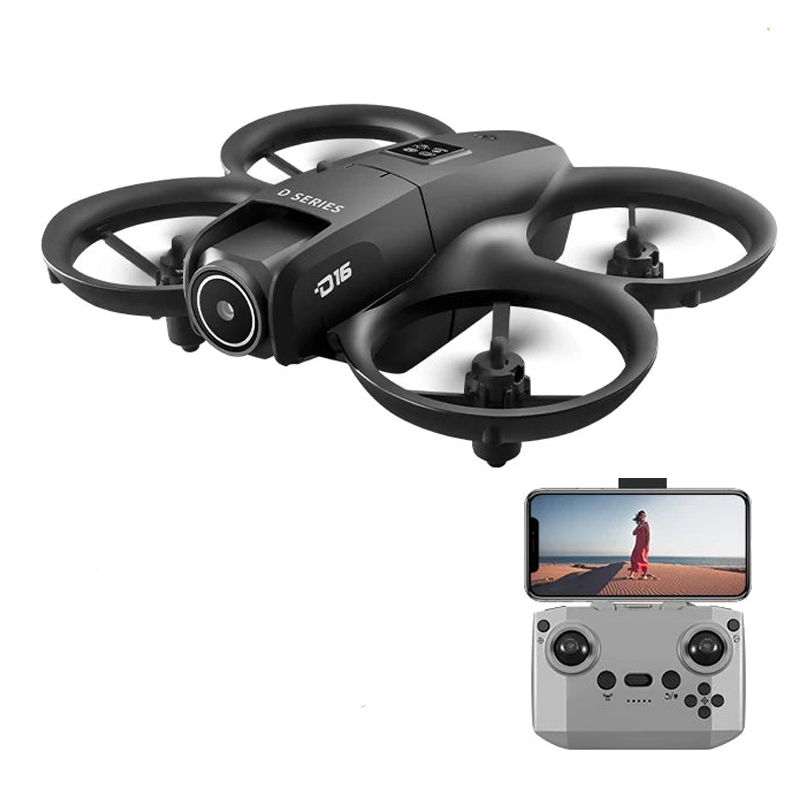 Drone Xiaomi D16 Mini com câmara HD e proteção total nas hélices Drone Xiaomi D16 Mini com câmara HD e proteção total nas hélices
